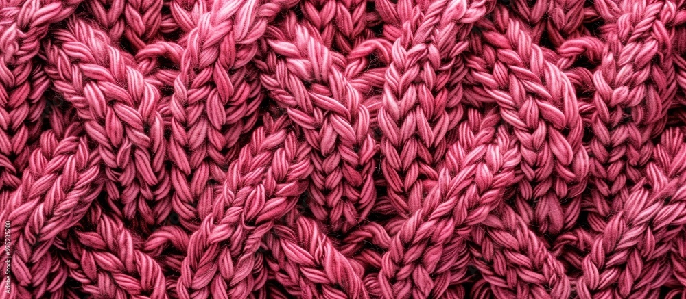 Knitted Background In Dark Pink Color Close Up Place For Text Knitted Background In Dark Pink Color Close Up Place For Text