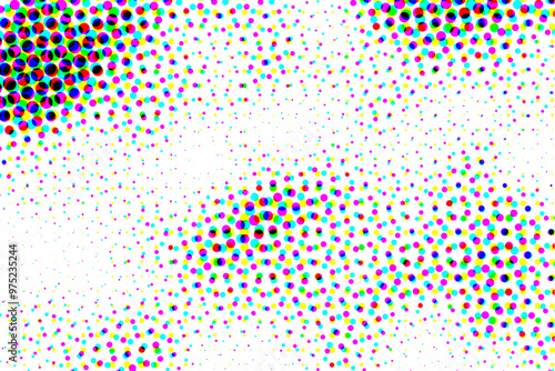 abstract gradient halftone dots background Pop art template texture Vector illustration	
