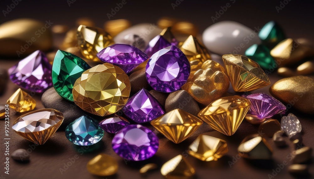 A radiant display of fine jewels. A radiant display of fine jewels.