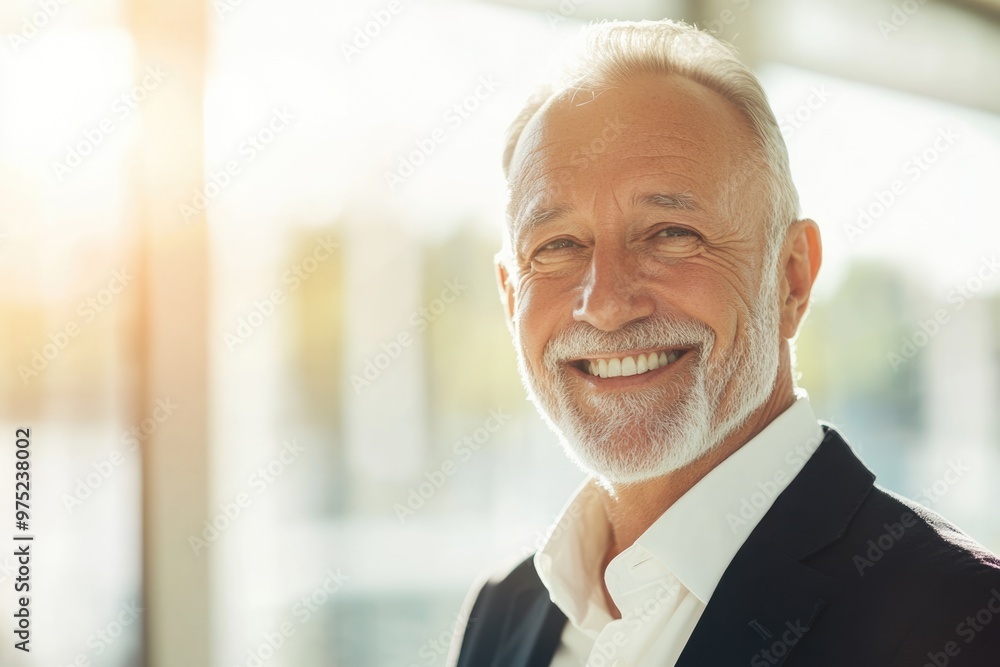 High-resolution brightly lit photorealistic candid photograph of a senior businessman beaming with happiness in a high-end lifestyle magazine style. The light, bright atmosphere enhances his joyful High-resolution brightly lit photorealistic candid photograph of a senior businessman beaming with happiness in a high-end lifestyle magazine style. The light, bright atmosphere enhances his joyful