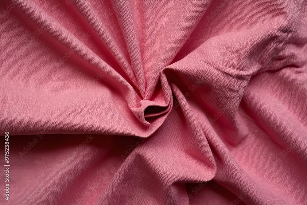 Charming Crumpled Pink Canvas Fabric Texture Charming Crumpled Pink Canvas Fabric Texture