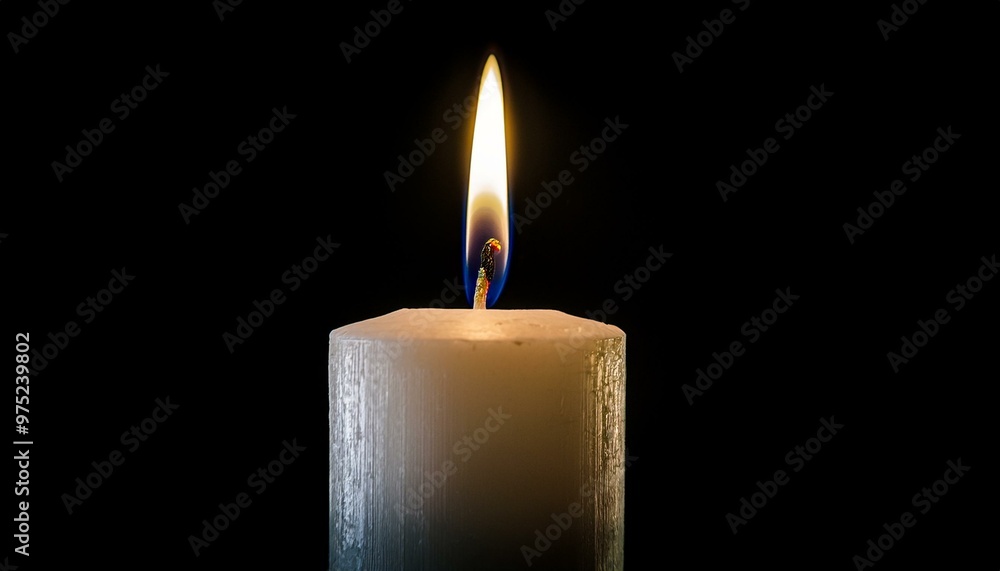 Candles illuminate romantic dinner settings. Candles illuminate romantic dinner settings.