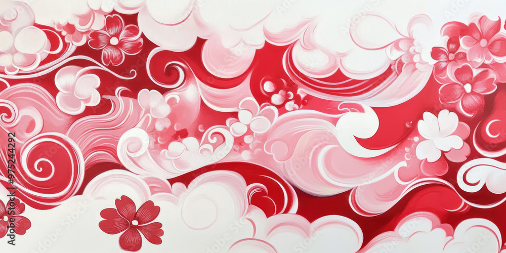 Obraz premium abstract floral background