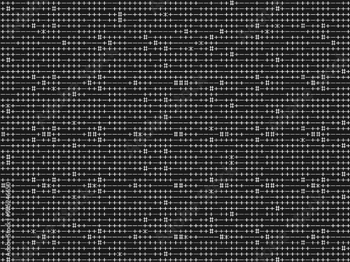 abstract background with binary code, black and white wallpaper illustration