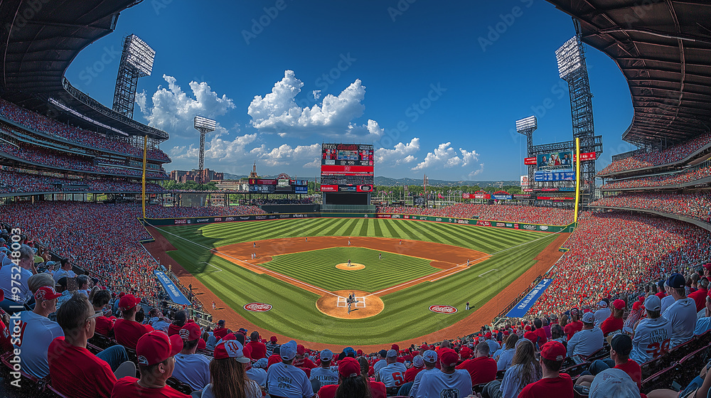 Obraz premium 野球観戦