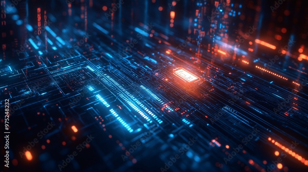 An abstract digital network background with glowing data streams and geometric shapes, representing automation and technology. symbolizing AI, machine learning, and robotic processes. An abstract digital network background with glowing data streams and geometric shapes, representing automation and technology. symbolizing AI, machine learning, and robotic processes.