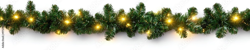 A garland of glowing lights enhances the festive atmosphere in a cozy room adorned for Christmas celebrations during the joyful holiday season A garland of glowing lights enhances the festive atmosphere in a cozy room adorned for Christmas celebrations during the joyful holiday season
