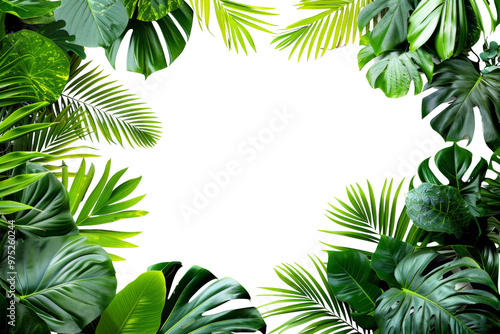 A green leafy plant with a white background