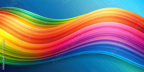 Abstract wavy background with colorful gradient tones, abstract, wavy, background, design, digital, wave, texture, colorful