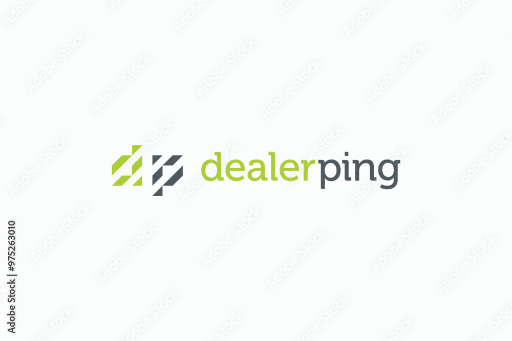 monogram dp with strip shape logo design monogram dp with strip shape logo design