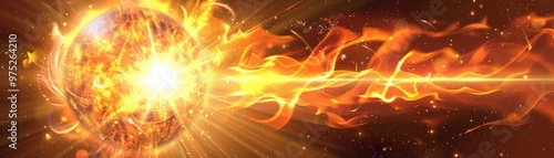 Fiery Planet Exploding With...