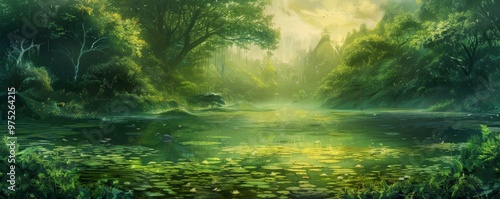 Enchanted Forest Lake, Digi...