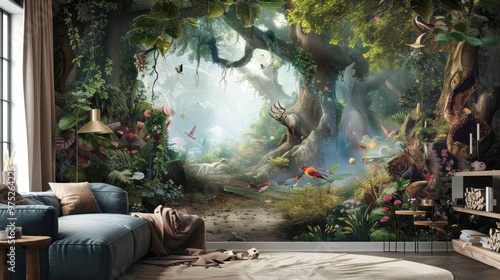 Enchanted Forest Wall Mural...