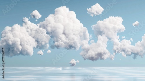 Floating Clouds Over Checke...