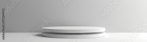 Minimalist White Platform D...