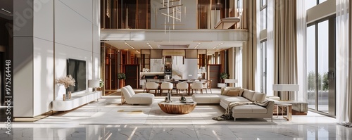Luxurious Living Room Inter...