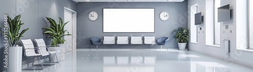 Minimalist Lobby Interior w...