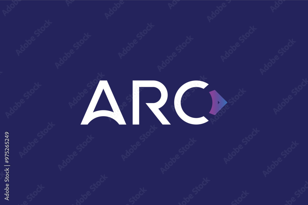 modern letter arc logo design template modern letter arc logo design template