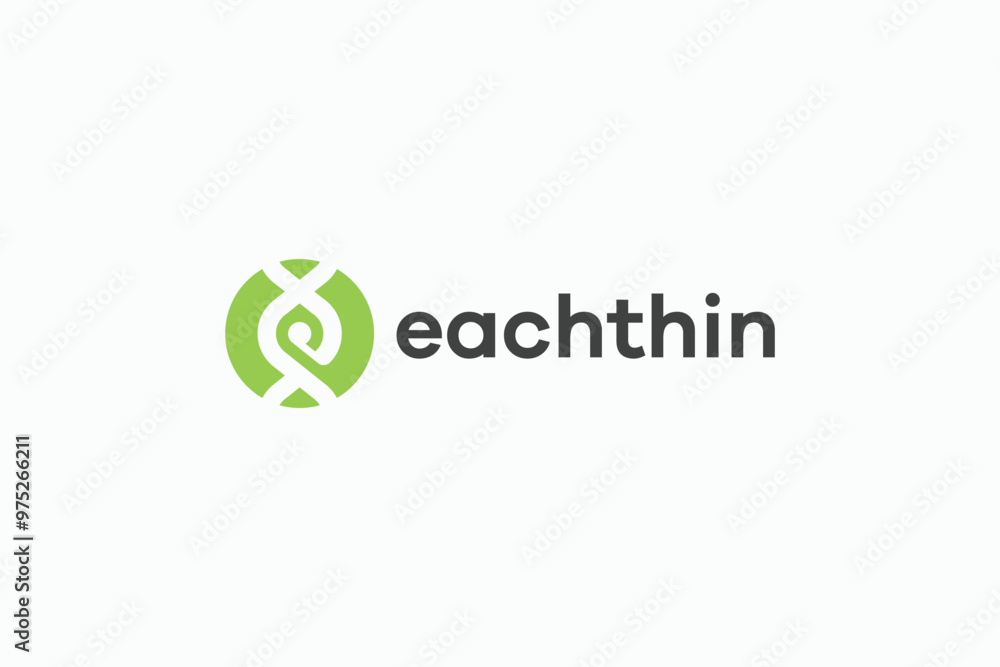 letter e abstract with circle logo design template letter e abstract with circle logo design template
