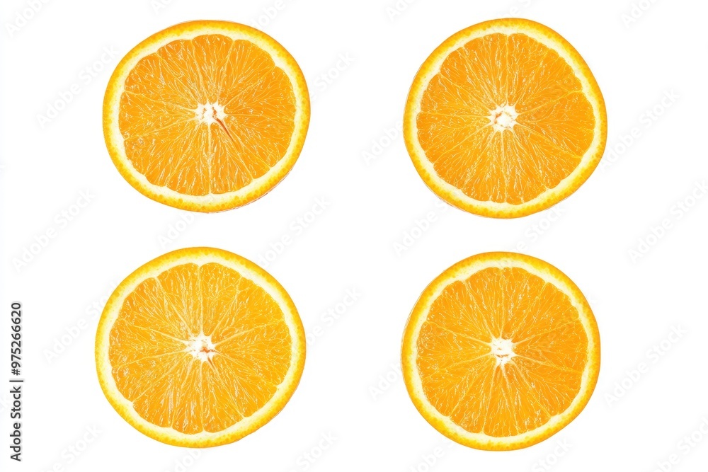 Orange slices. Fresh organic orange isolated on white background. Orange Collection, ai Orange slices. Fresh organic orange isolated on white background. Orange Collection, ai