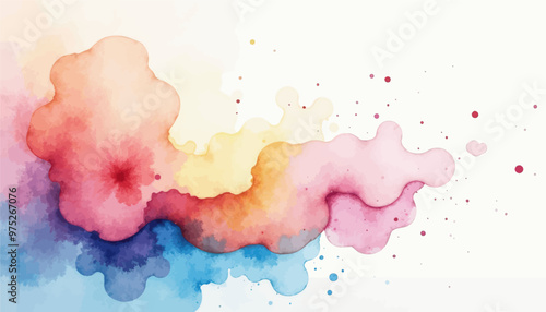 Colorful abstract splash painting