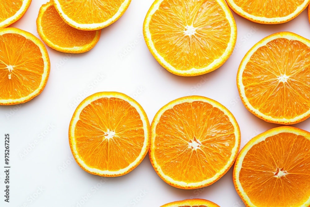 Orange slices. Fresh organic orange isolated on white background. Orange Collection, ai Orange slices. Fresh organic orange isolated on white background. Orange Collection, ai