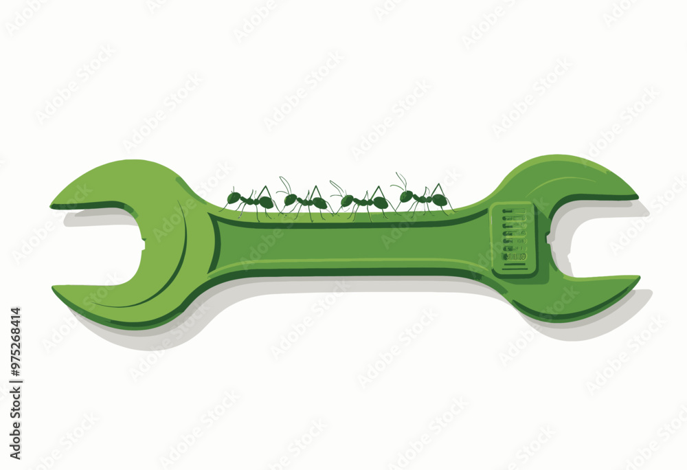 Ants on a Wrench: A Unique and Whimsical Scene Ants on a Wrench: A Unique and Whimsical Scene