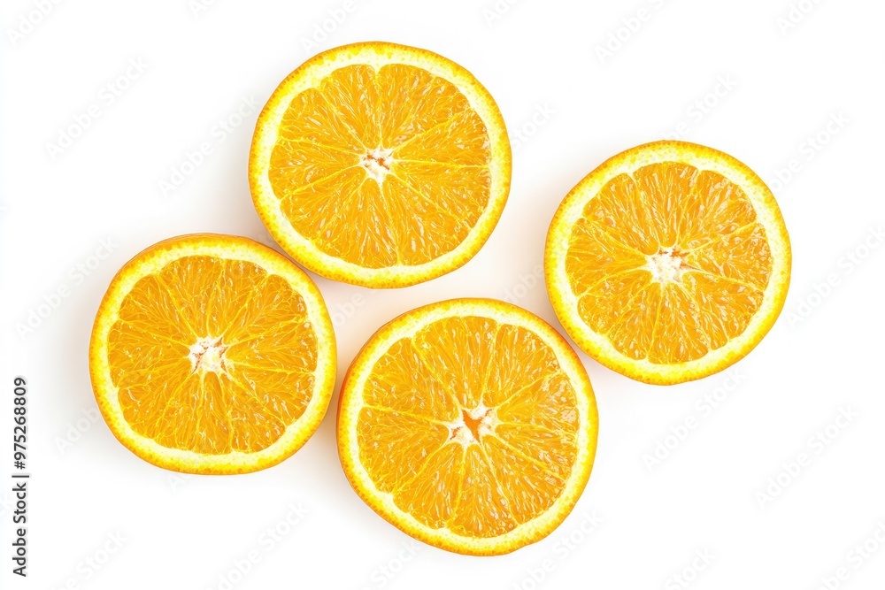 Orange slices. Fresh organic orange isolated on white background. Orange Collection, ai Orange slices. Fresh organic orange isolated on white background. Orange Collection, ai
