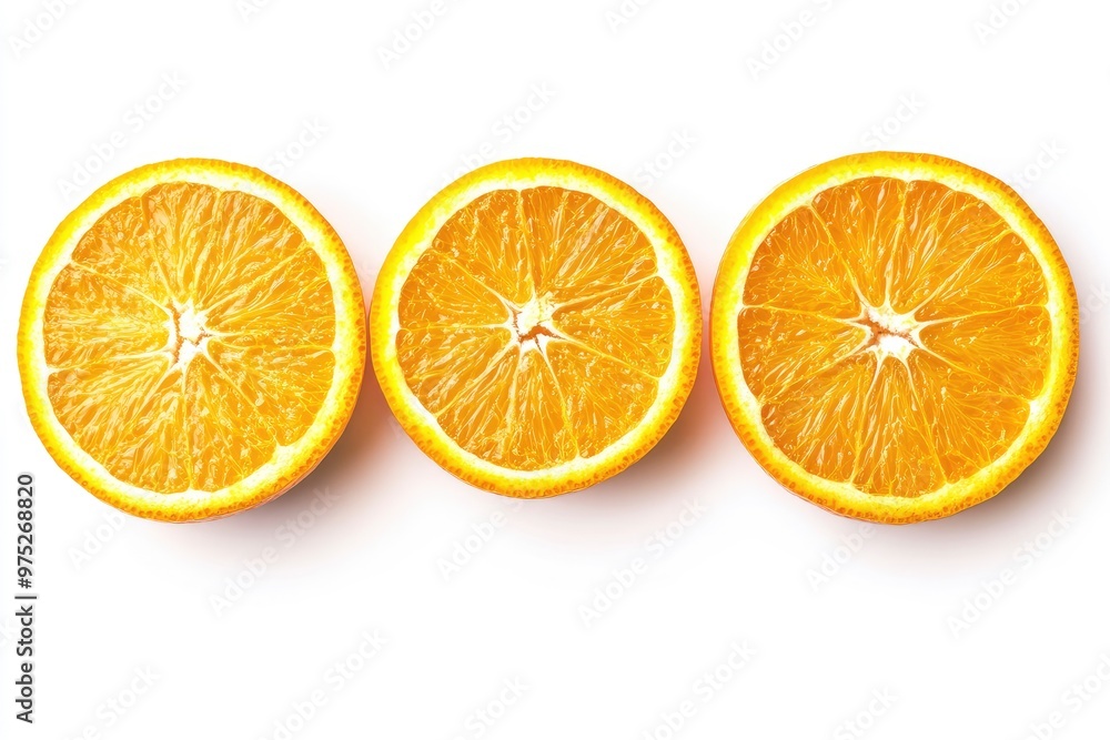 Orange slices. Fresh organic orange isolated on white background. Orange Collection, ai Orange slices. Fresh organic orange isolated on white background. Orange Collection, ai