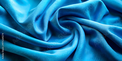 Blue fabric texture with a soft and smooth feel, blue, fabric, texture, soft, smooth, material, pattern, background, textile