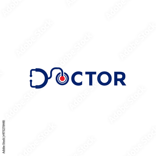 Doctor word mark Logo Design. Suitable for your business
