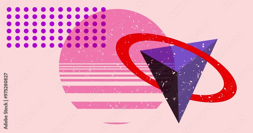 Risograph Object shapes. Geometry elements abstract texture. Big colorful geometric animation. Trendy riso graph style video. Risograph Object shapes. Geometry elements abstract texture. Big colorful geometric animation. Trendy riso graph style video.