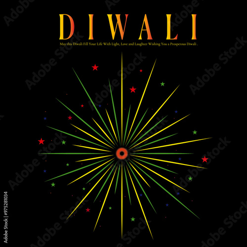 Festive Fireworks Splendor Celebrating Diwali Night Sky