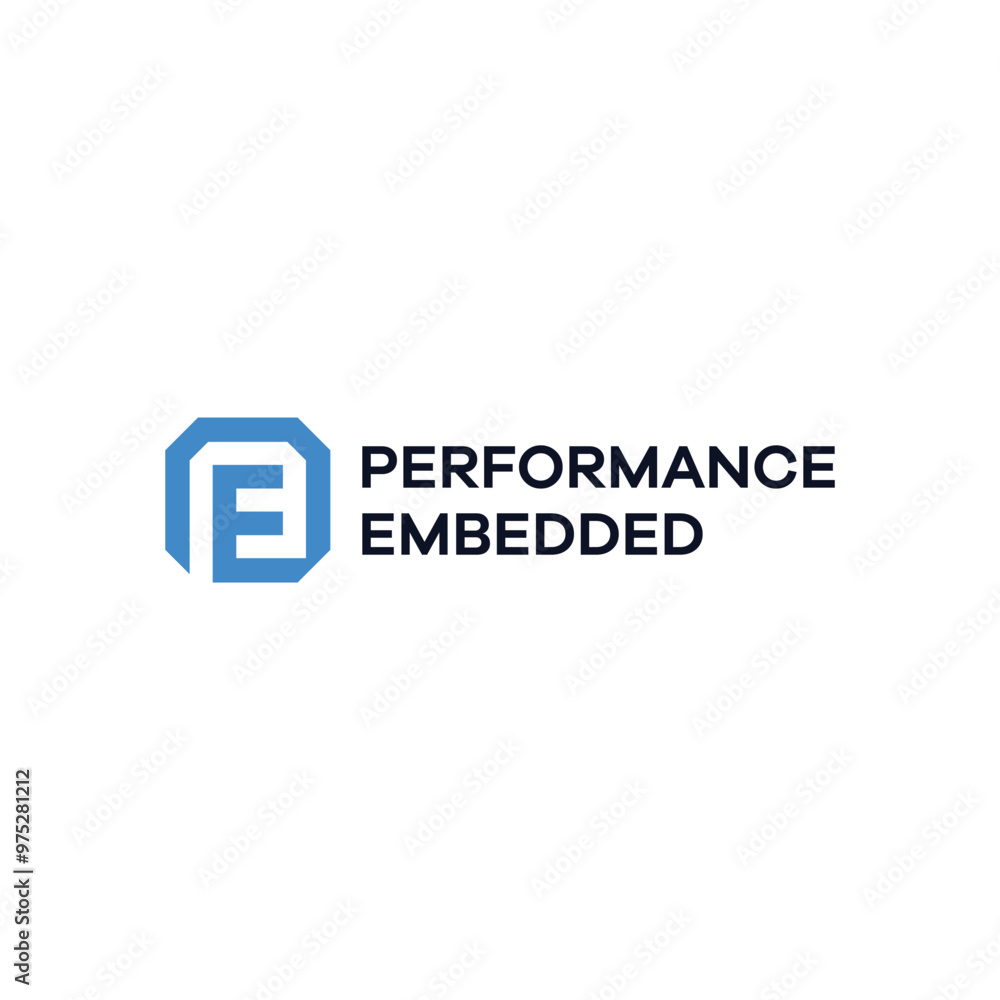 modern letter P and E logo design template modern letter P and E logo design template