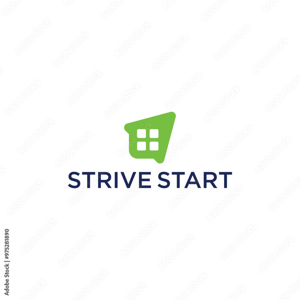 green window logo design template green window logo design template