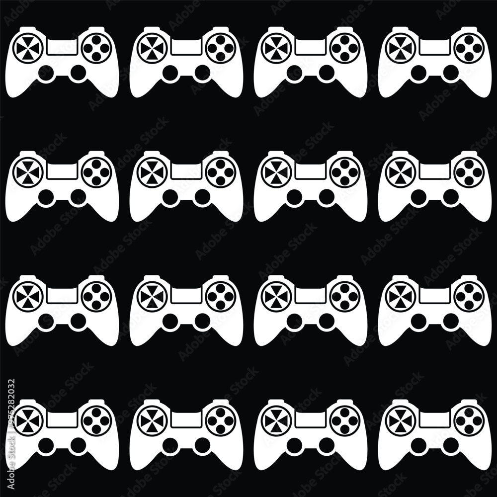 video games silhouette pattern 2