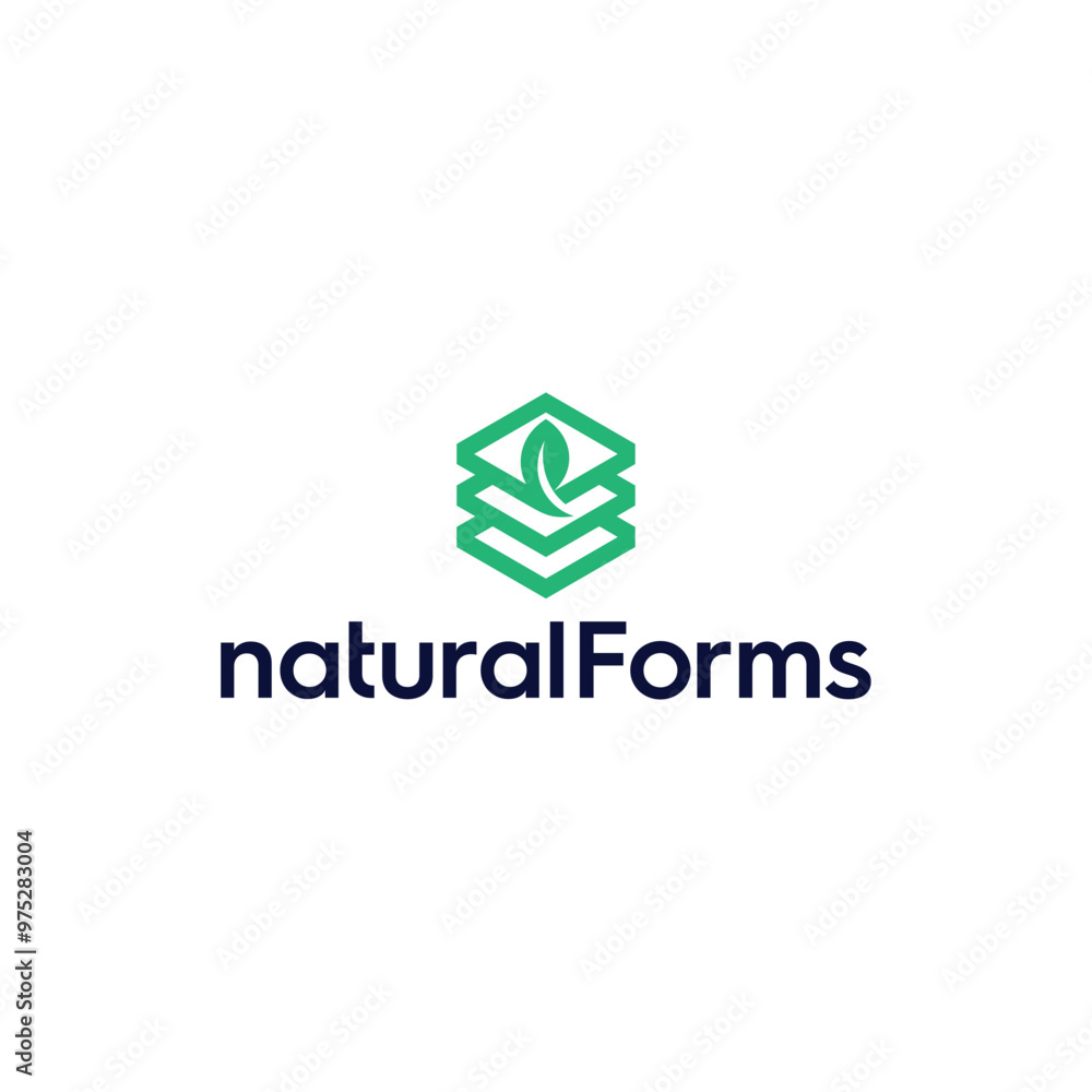 natural forms file document with leaf logo design natural forms file document with leaf logo design