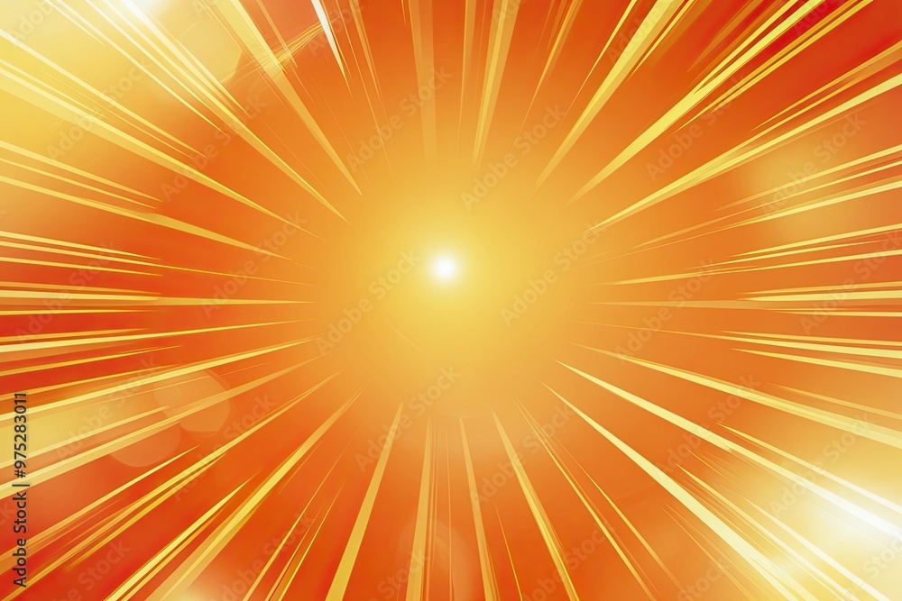 Obraz premium Premium Orange and Yellow Sun Rays Light Overlays for Stunning Bright Effects and Background Design