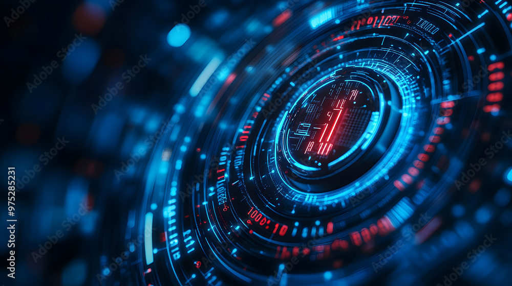 safe combination lock on blue digital background safe combination lock on blue digital background