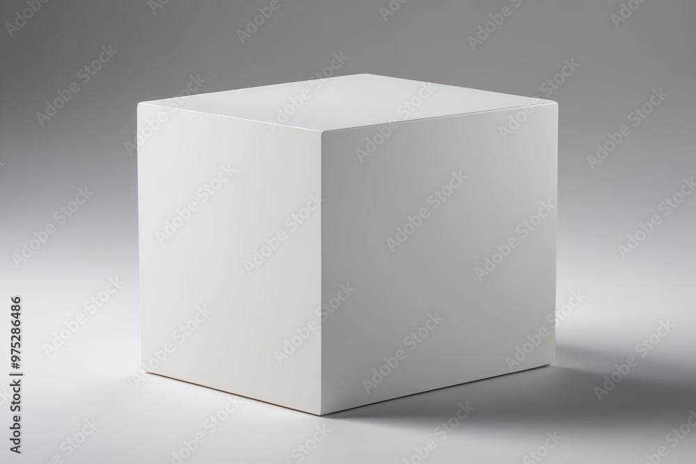 a white box with a brown handle a white box with a brown handle
