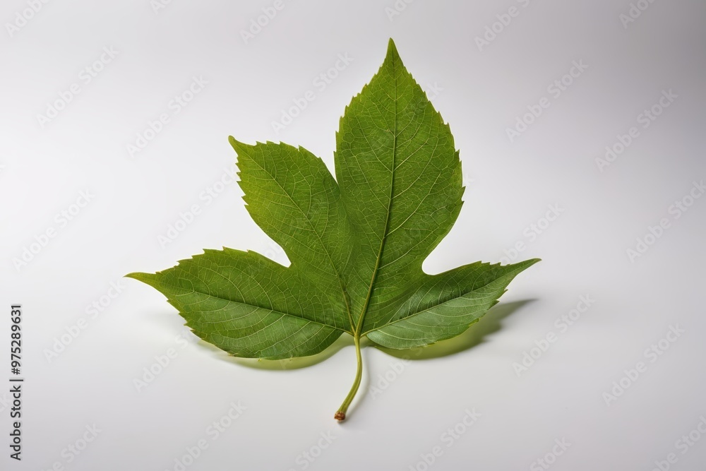 Fototapeta premium a leaf with a stem 