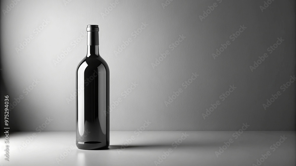 * A bottle's clean lines define its contours, rounded shoulders, slender neck, and flat base, simplicity and sobriety * A bottle's clean lines define its contours, rounded shoulders, slender neck, and flat base, simplicity and sobriety