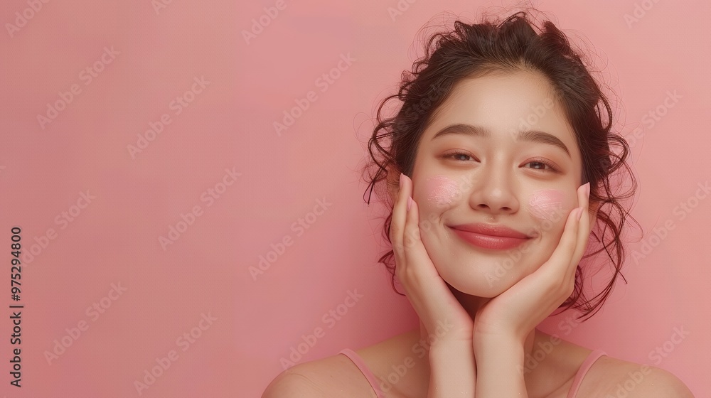Radiant Asian Woman Caring for Her Skin – Ideal for Beauty, Skincare Routines, and Self-Care Illustrations Highlighting Effective Cosmetic Treatments and Glowing Complexion Radiant Asian Woman Caring for Her Skin – Ideal for Beauty, Skincare Routines, and Self-Care Illustrations Highlighting Effective Cosmetic Treatments and Glowing Complexion