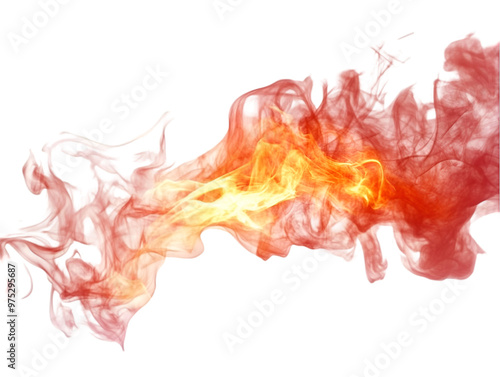 Abstract Fire and Smoke Effect Background - Perfect for Graphic Design, Website and Social Media