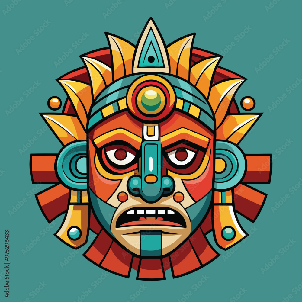 Vector Aztec Mask - Ancient Symbol and Design
Art & Illustration Vector Aztec Mask - Ancient Symbol and Design
Art & Illustration