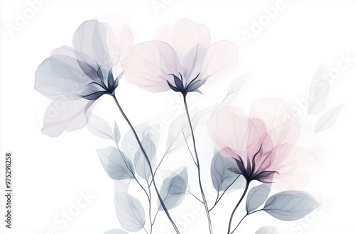 Hand-Drawn Botanical Illustration: Delicate and Lively Plant Designs