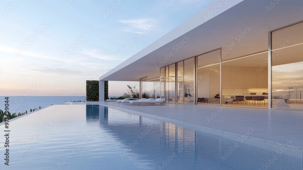 sleek ultra-modern beach house with a flat roof large sliding glass doors sleek ultra-modern beach house with a flat roof large sliding glass doors