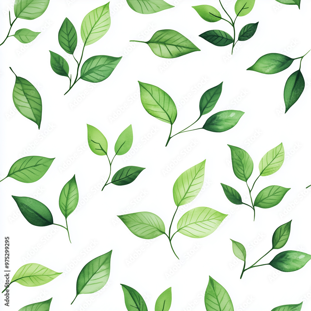 Cascading Leaf Pattern: Lush Background Vector Illustration Cascading Leaf Pattern: Lush Background Vector Illustration