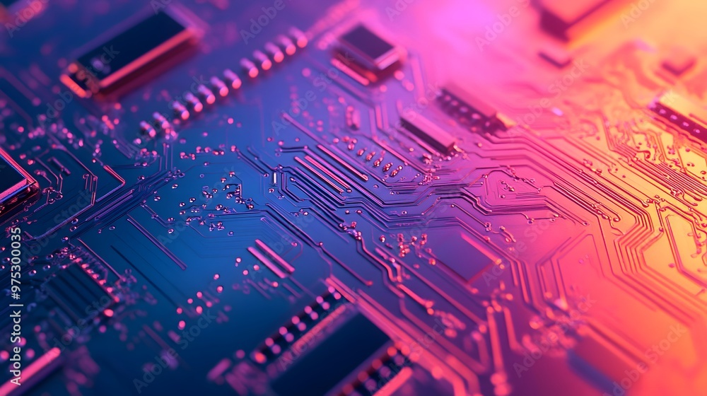 Tech details softly embedded in a muted gradient background Tech details softly embedded in a muted gradient background