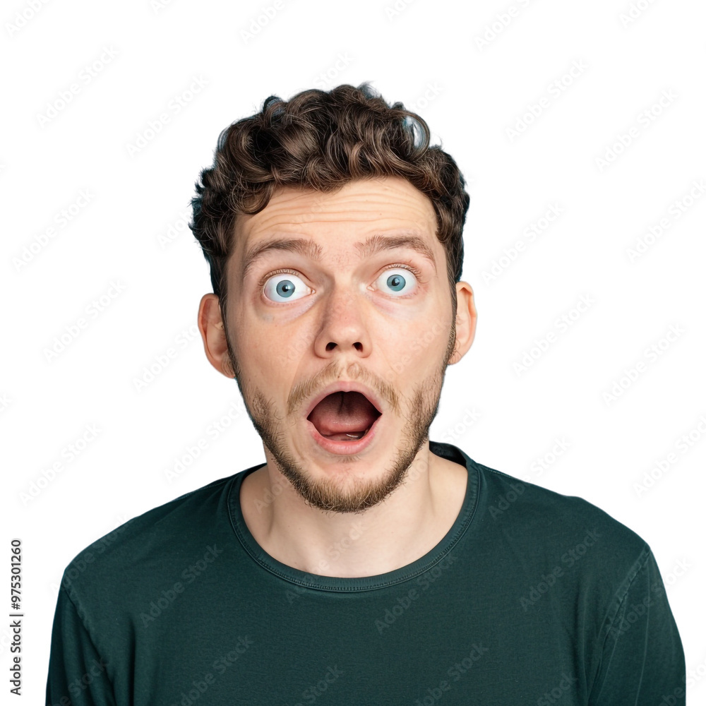 Man with Surprised Expression Man with Surprised Expression